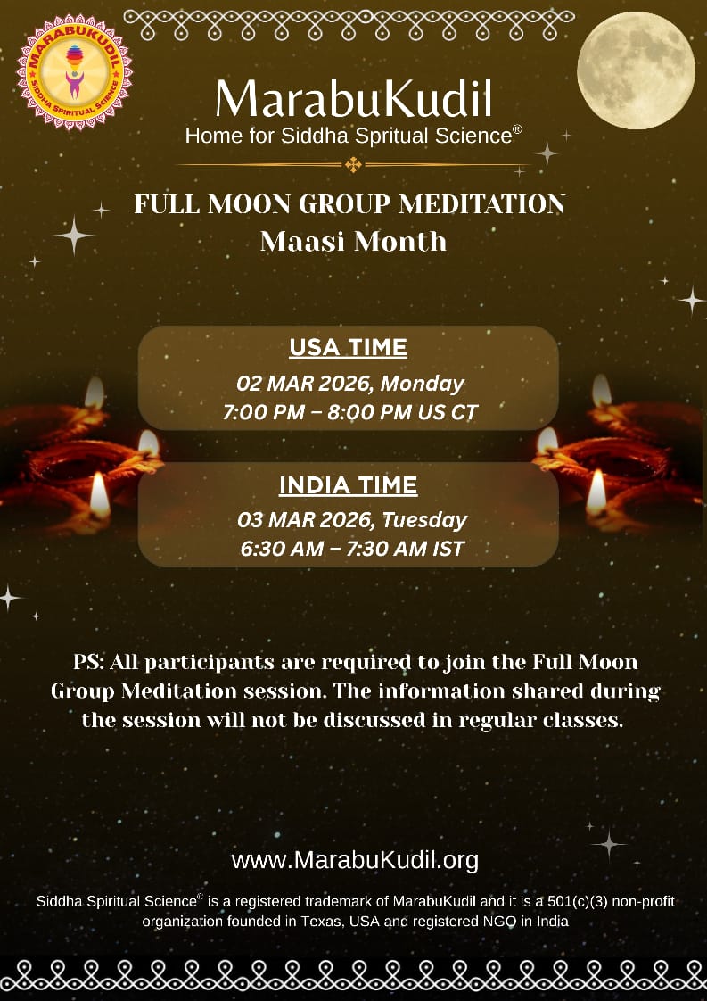 Maasi Month Full Moon Meditation-2026